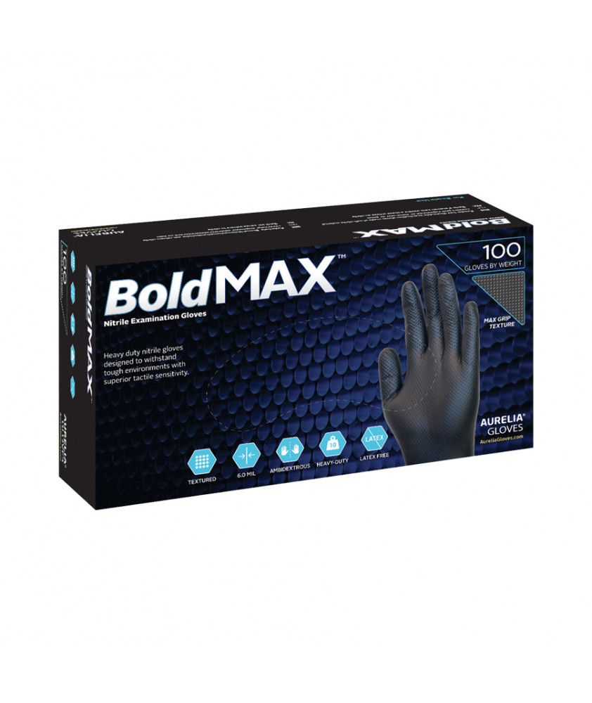 Aurelia Bold Max Γάντια Νιτριλίου - μαύρα (100τεμ)