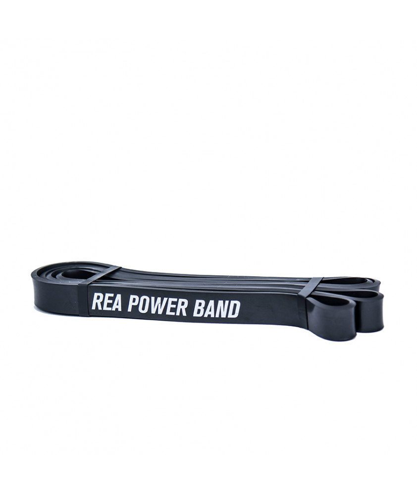 Rea Power Band Λάστιχο γυμναστικής 23-34 kg [208cm x 2.2cm x 4.5mm] - Μαύρο