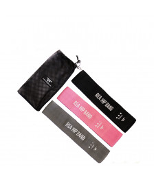 Rea Hip Band Set 3 Λάστιχα γυμ/κής 20 - 22,6 kg [76 x 8cm] - Γκρι/Ροζ /Μαύρο