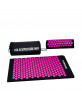 Rea Acupressure Set πιέσεων: Στρώμα 72x43cm & Μαξιλάρι 37x15x10cm - Μαύρο/Ροζ