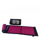 Rea Acupressure Set πιέσεων: Στρώμα 128x42cm & Μαξιλάρι 37x15x10cm - Μαύρο/Ροζ