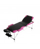 Rea Massage κρεβάτι μασάζ 186x60cm/15kg - Μαύρο/Ροζ